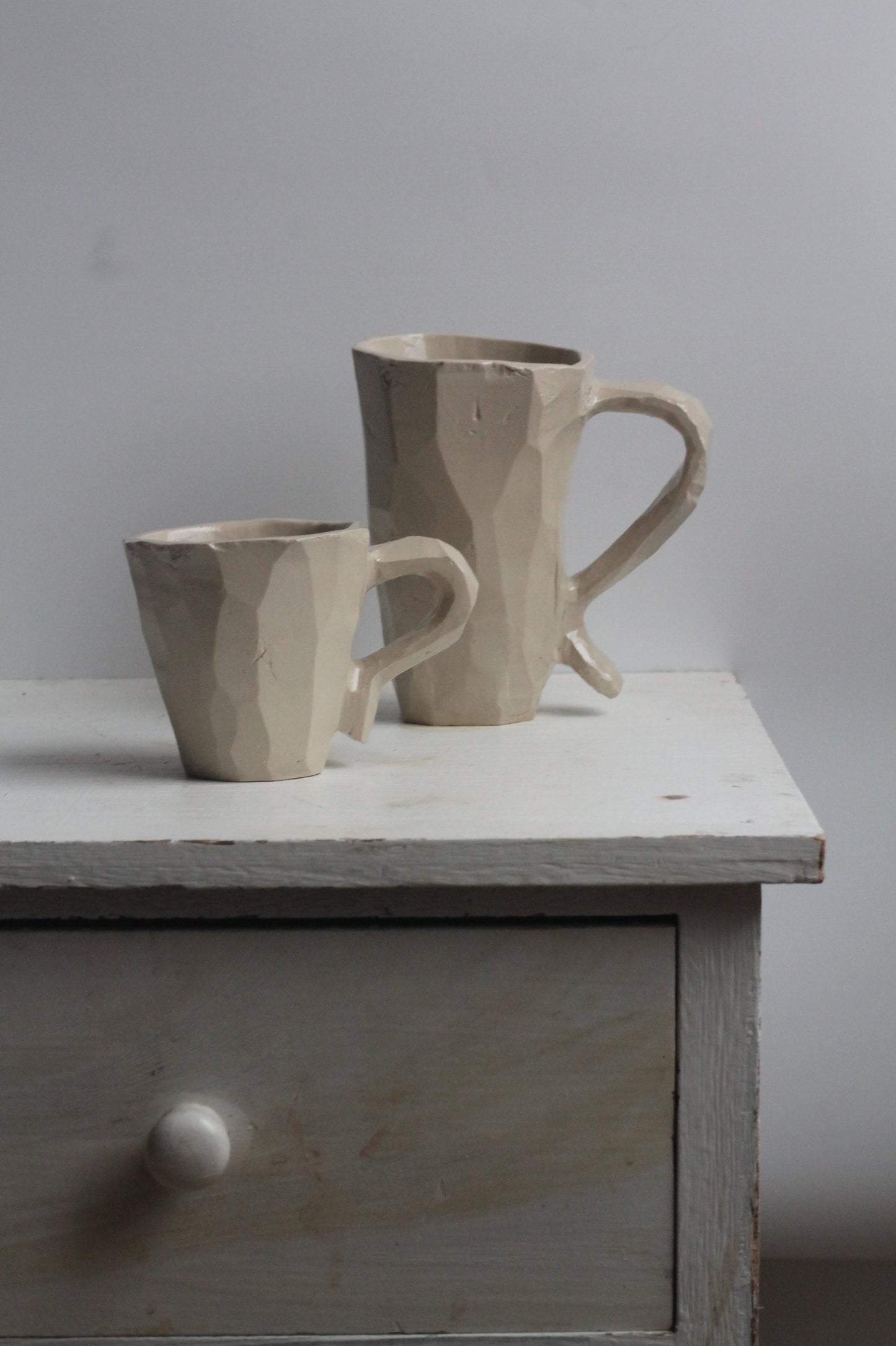 Tall and medium cup White