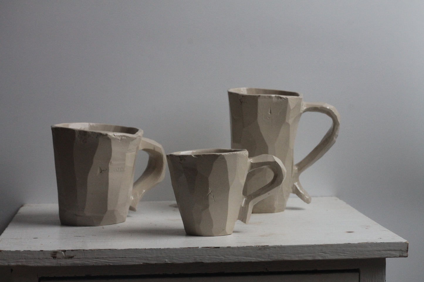 Tall and medium cup White